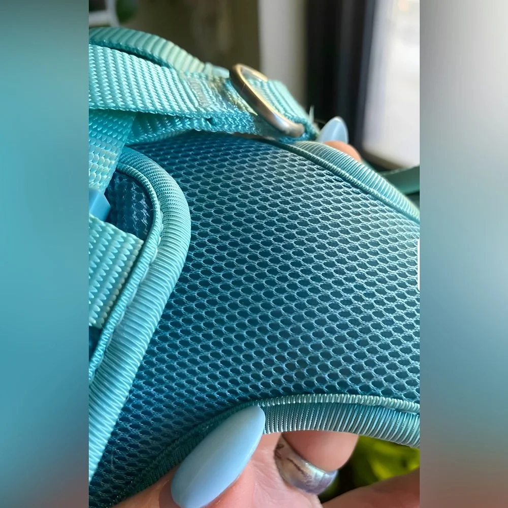 EVERY YAY Padded Mesh No Pull Turquoise Teal Blue Dog Harness 🐶 LARGE 🐶 NWT